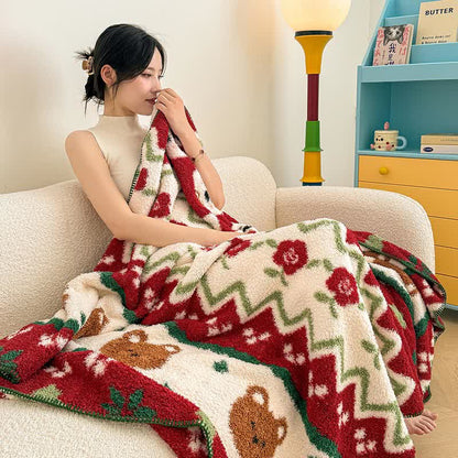 Coperta di peluche Ownkoti a forma di animaletto festivo - Matrimoniale - image 1