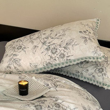 Biancheria da letto in puro cotone vintage botanico Ownkoti - image 10