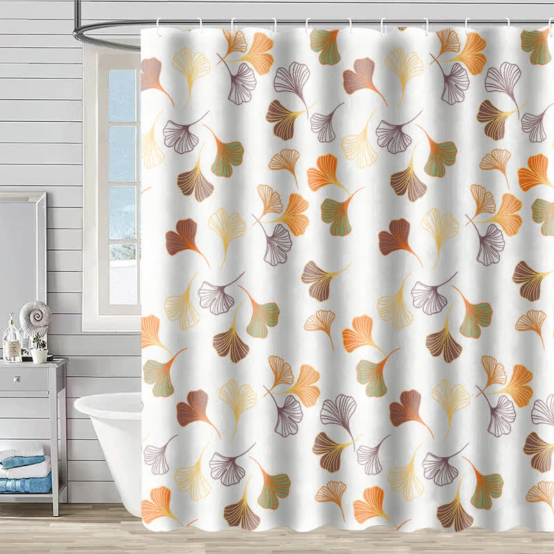 Elegante tenda da doccia con foglie di ginkgo - A - 230cm x 180cm - image 0