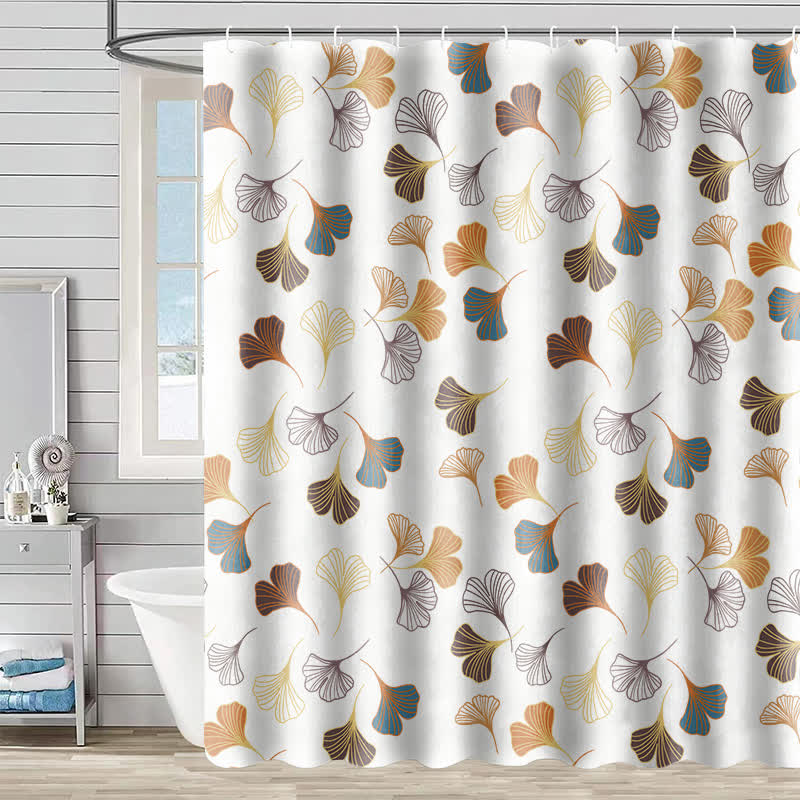 Elegante tenda da doccia con foglie di ginkgo - B - 230cm x 180cm - image 2