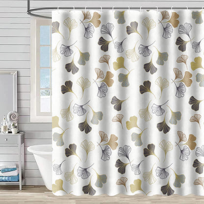 Elegante tenda da doccia con foglie di ginkgo - C - 230cm x 180cm - image 4