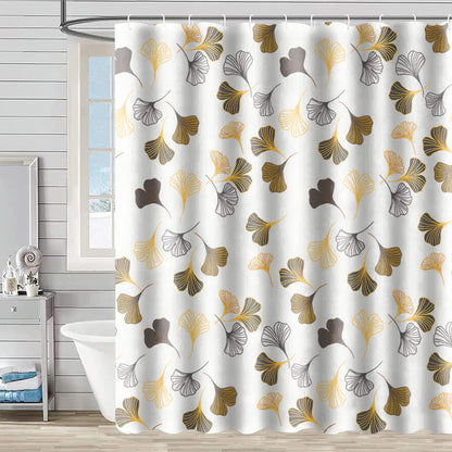Elegante tenda da doccia con foglie di ginkgo - D - 230cm x 180cm - image 6