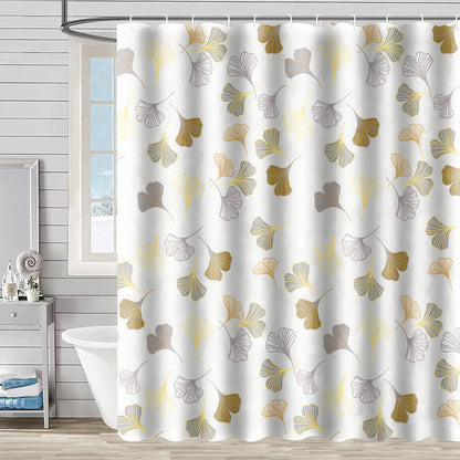 Elegante tenda da doccia con foglie di ginkgo - G - 230cm x 180cm - image 12