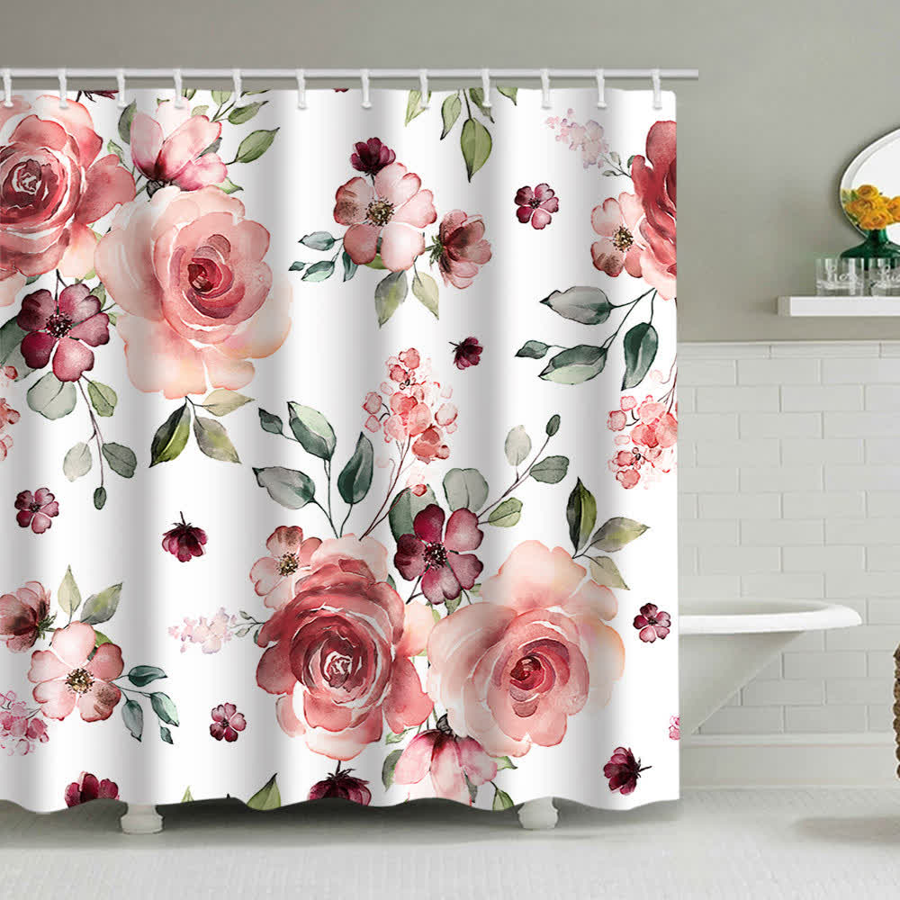 Tenda da doccia con stampa floreale di lusso - D - 180cm x 230cm - image 3