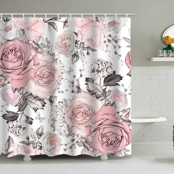Tenda da doccia con stampa floreale di lusso - A - 180cm x 230cm - image 0