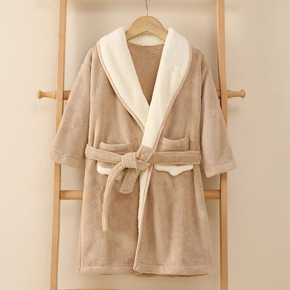 Accappatoio in peluche coordinato per la famiglia - Caffè - Bambino: 150 cm - image 16