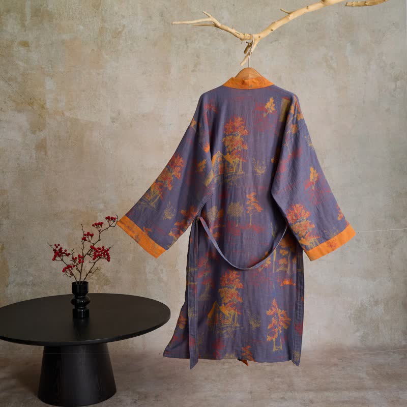 Kimono in garza di cotone Vintage Tree - image 1