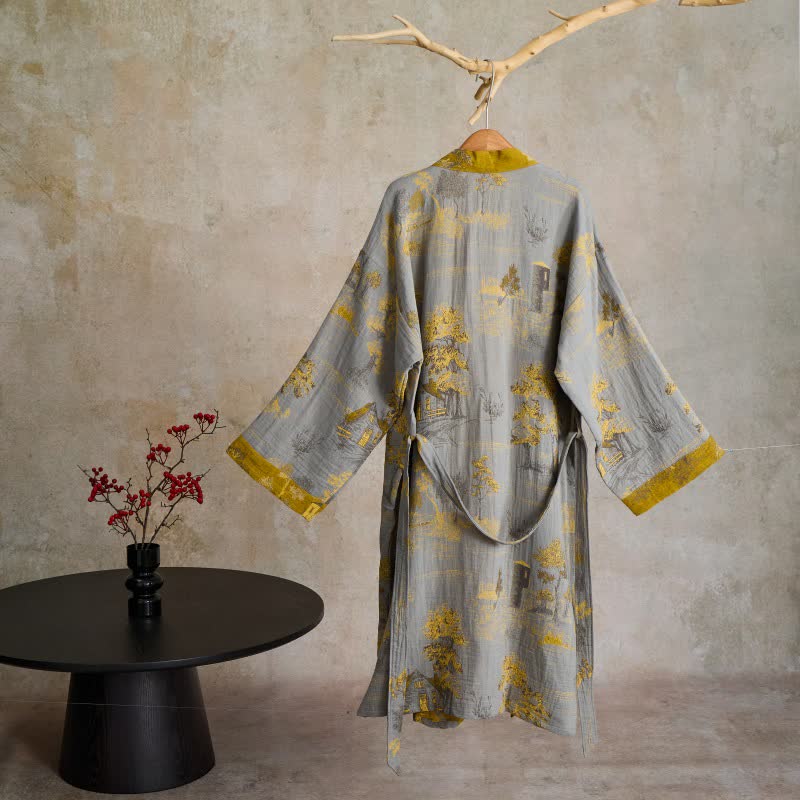 Kimono in garza di cotone Vintage Tree - image 5