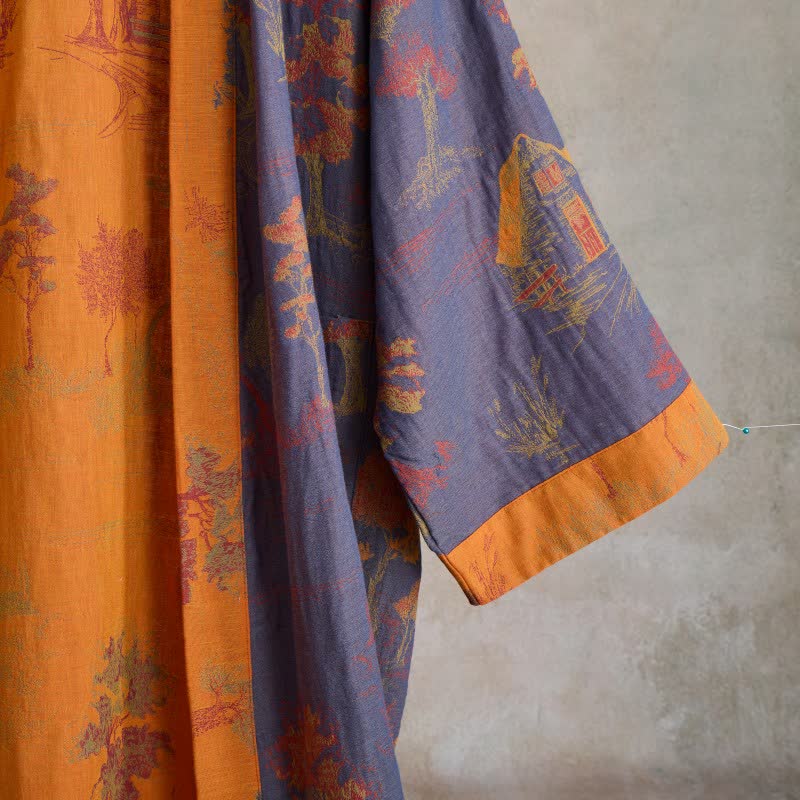Kimono in garza di cotone Vintage Tree - image 2