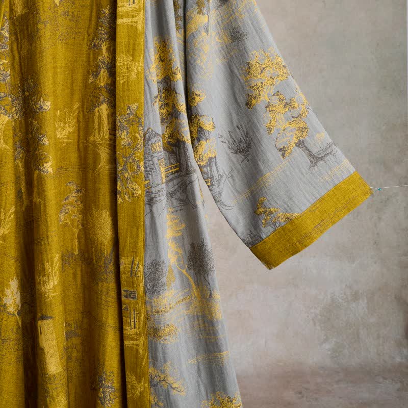 Kimono in garza di cotone Vintage Tree - image 7
