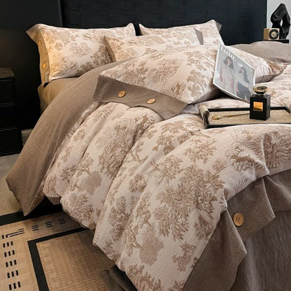 Set di biancheria da letto con bottoni in lino Vintage Tree (4 pezzi) - image 2