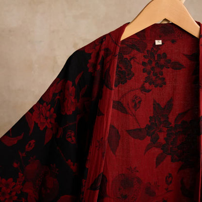 Kimono in jacquard di cotone Peony - image 2