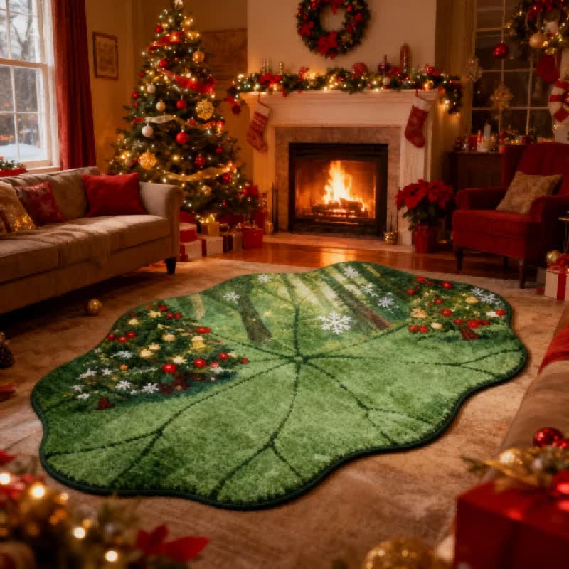 Tappeto per albero di Natale a forma di foglia di loto - image 2