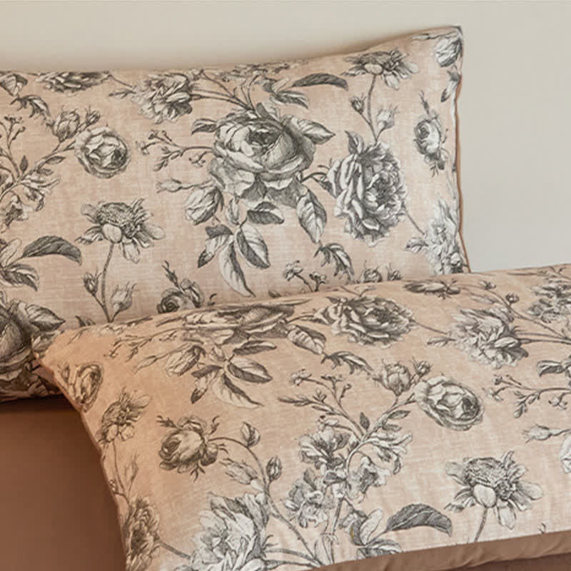 Set di biancheria da letto in cotone spazzolato rosa - image 6