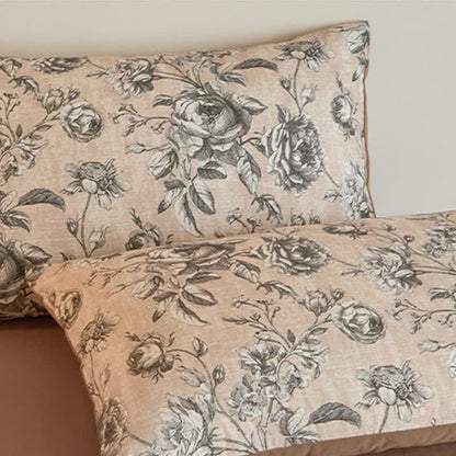 Set di biancheria da letto in cotone spazzolato rosa - image 6