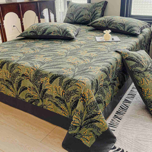 Copriletto in cotone spazzolato con motivo Botanical Berry - 2 federe - 48cm x 74cm - image 0