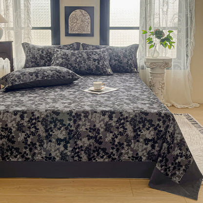 Copriletto in cotone spazzolato con motivo floreale vintage - 2 federe - 48cm x 74cm - image 0