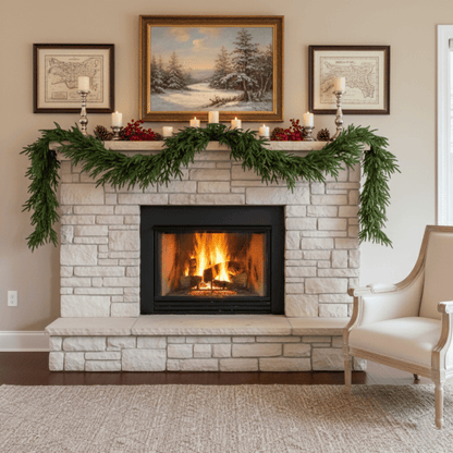 Ghirlanda di pino finto Norfolk, decorazione natalizia - image 2