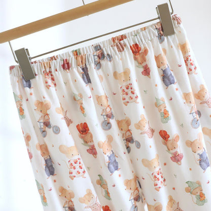 Completo da casa in cotone spazzolato con animali dei cartoni animati - image 8