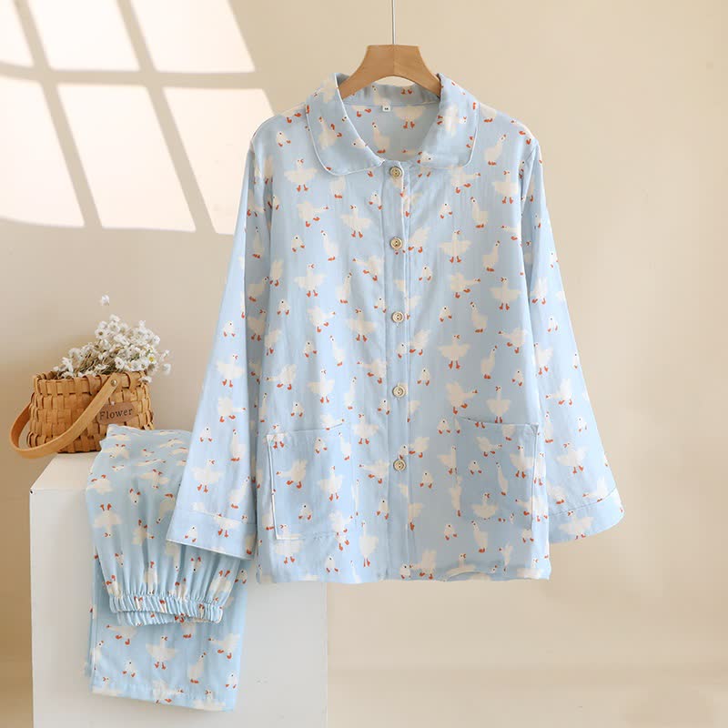 Completo da casa in cotone spazzolato Goose - image 1