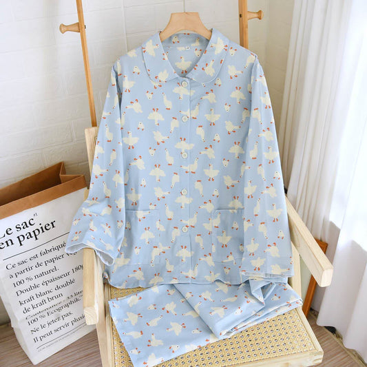 Completo da casa in cotone spazzolato Goose - Come immagine - XL - image 0