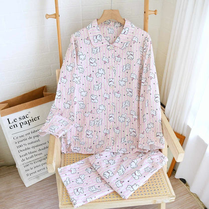 Completo da casa in cotone spazzolato con cucciolo di cartone animato - Come immagine - XL - image 0