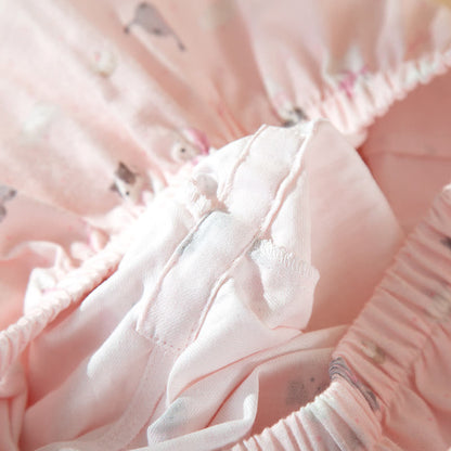 Completo da casa in cotone spazzolato con simpatico cane e gatto - image 9