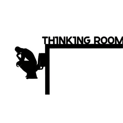 Decorazione per porta del bagno Ownkoti Thinking Room - 4 pezzi - image 2