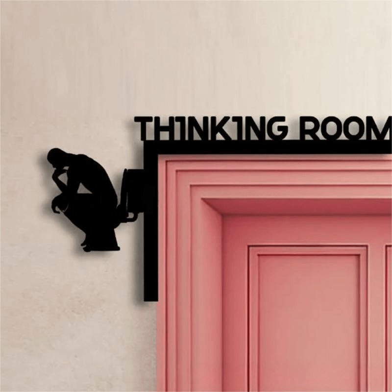 Decorazione per porta del bagno Ownkoti Thinking Room - image 0