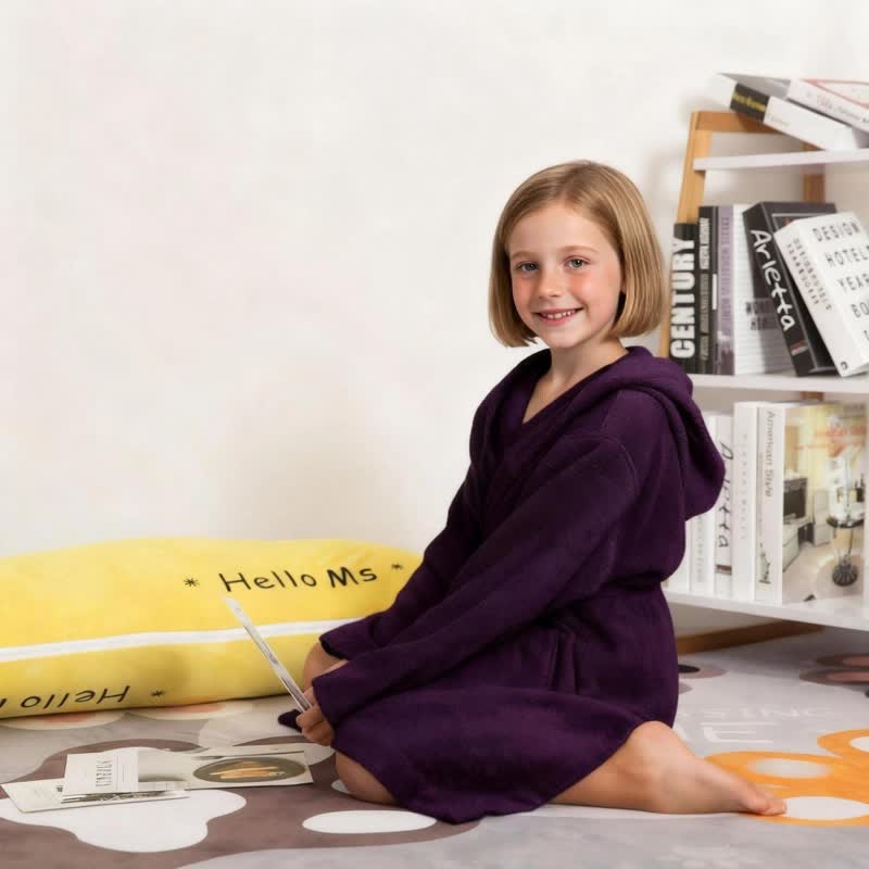 Accappatoio per bambini in cotone con cappuccio - image 7