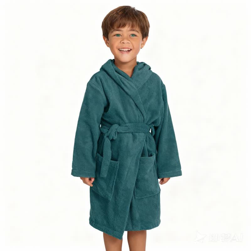 Accappatoio per bambini in cotone con cappuccio - image 5
