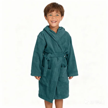 Accappatoio per bambini in cotone con cappuccio - image 5