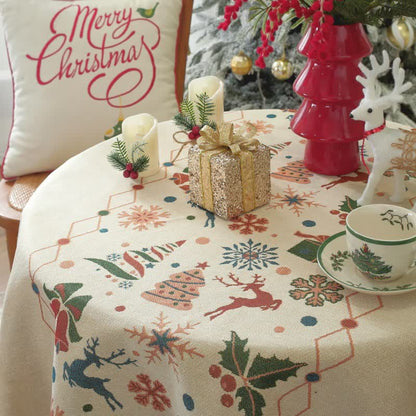 Tovaglia con nappa di alce e campanella di Natale - image 4