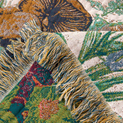 Trapunta con nappe in garza di cotone a forma di foresta di funghi - image 6