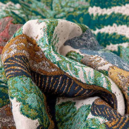 Trapunta con nappe in garza di cotone a forma di foresta di funghi - image 5