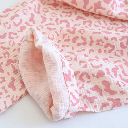 Completo da casa in cotone con stampa leopardata dai toni tenui - image 10