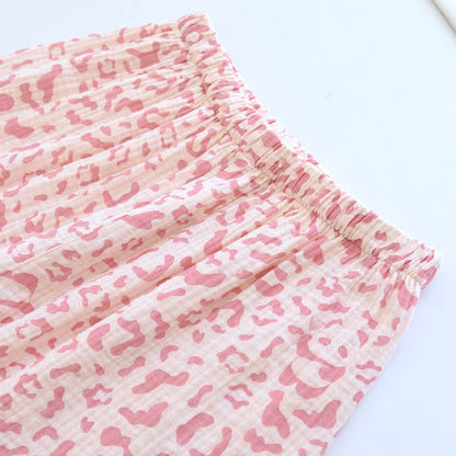 Completo da casa in cotone con stampa leopardata dai toni tenui - image 9