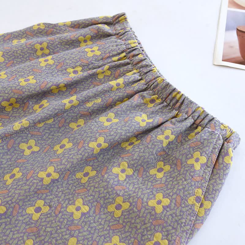 Completo da casa in cotone ispirato al quadrifoglio - image 9