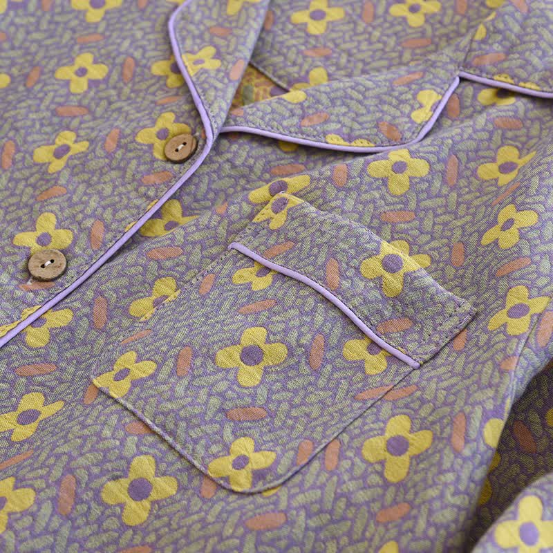 Completo da casa in cotone ispirato al quadrifoglio - image 6