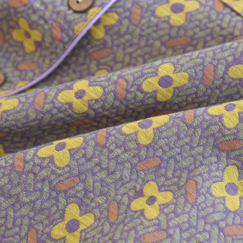 Completo da casa in cotone ispirato al quadrifoglio - image 13