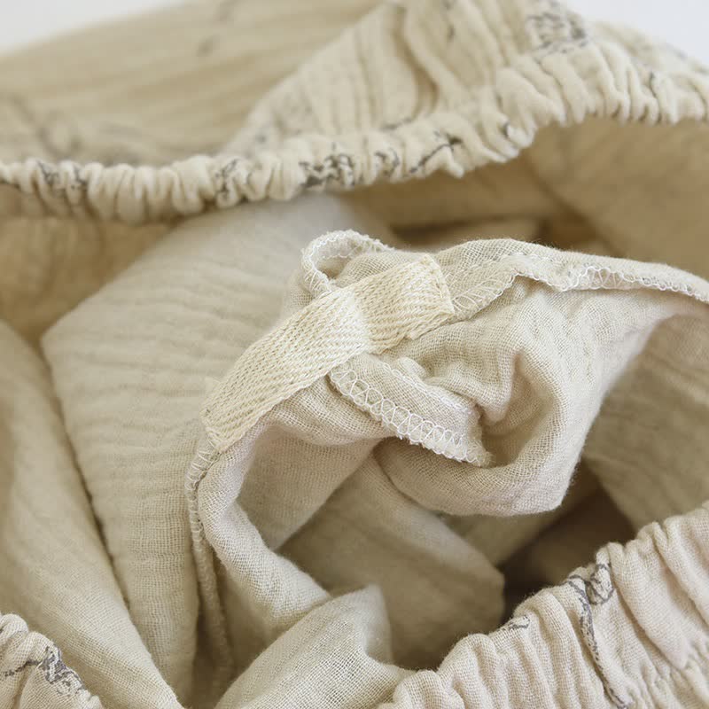 Elegante completo da notte in cotone floreale vintage - image 14