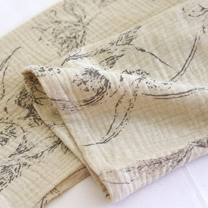 Elegante completo da notte in cotone floreale vintage - image 15