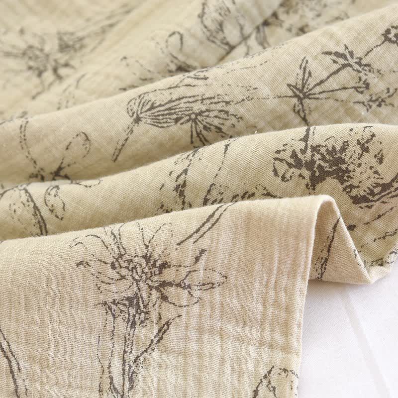 Elegante completo da notte in cotone floreale vintage - image 9