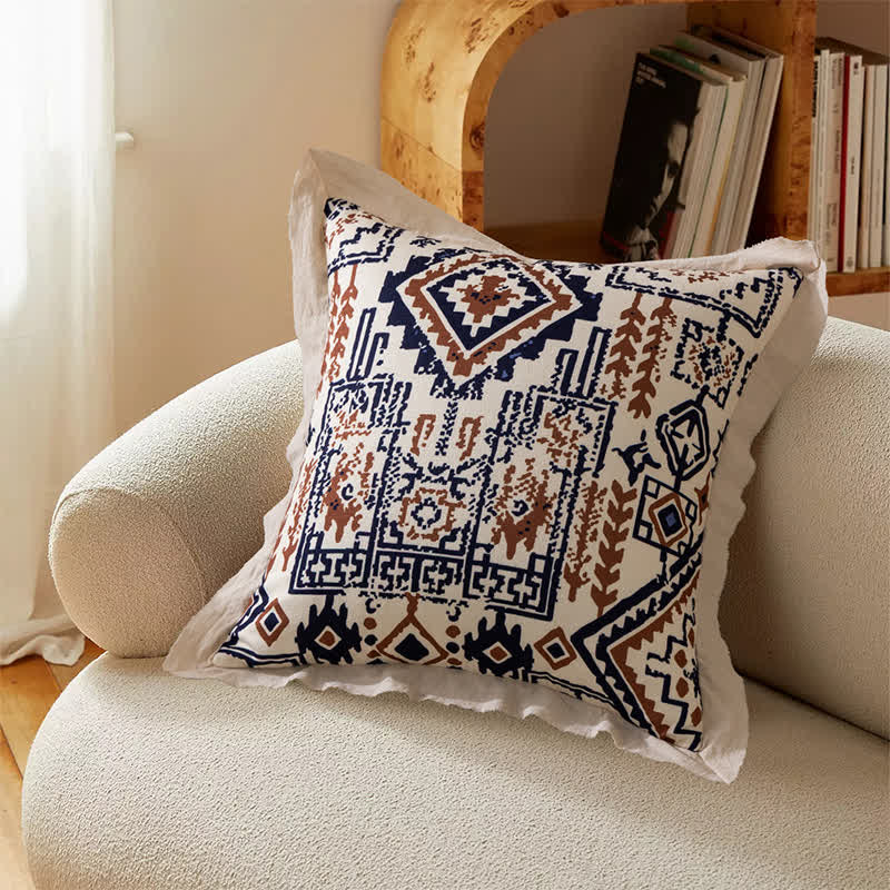 Federa per cuscino vintage con bordo flangiato - image 6