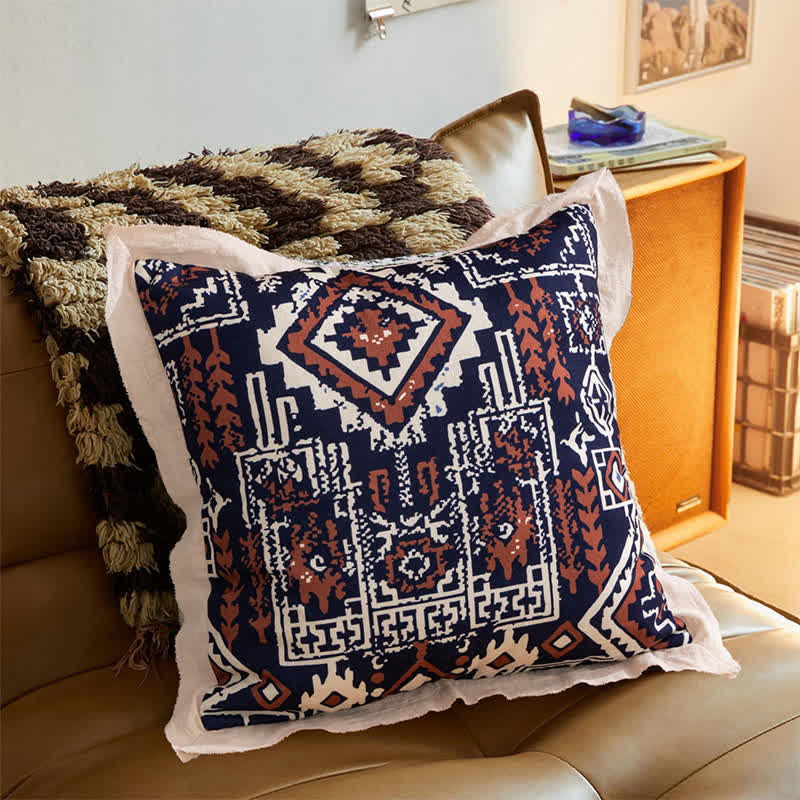 Federa per cuscino vintage con bordo flangiato - image 4