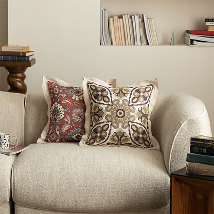 Federa per cuscino vintage con bordo flangiato - image 2