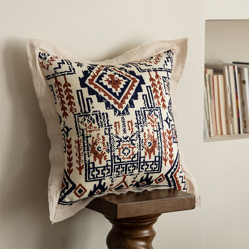 Federa per cuscino vintage con bordo flangiato - image 7