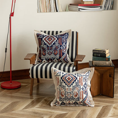 Federa per cuscino vintage con bordo flangiato - image 3