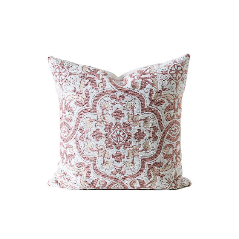 Federa per cuscino con medaglione tonale in jacquard - Rosa - 45cm x 45cm - image 3