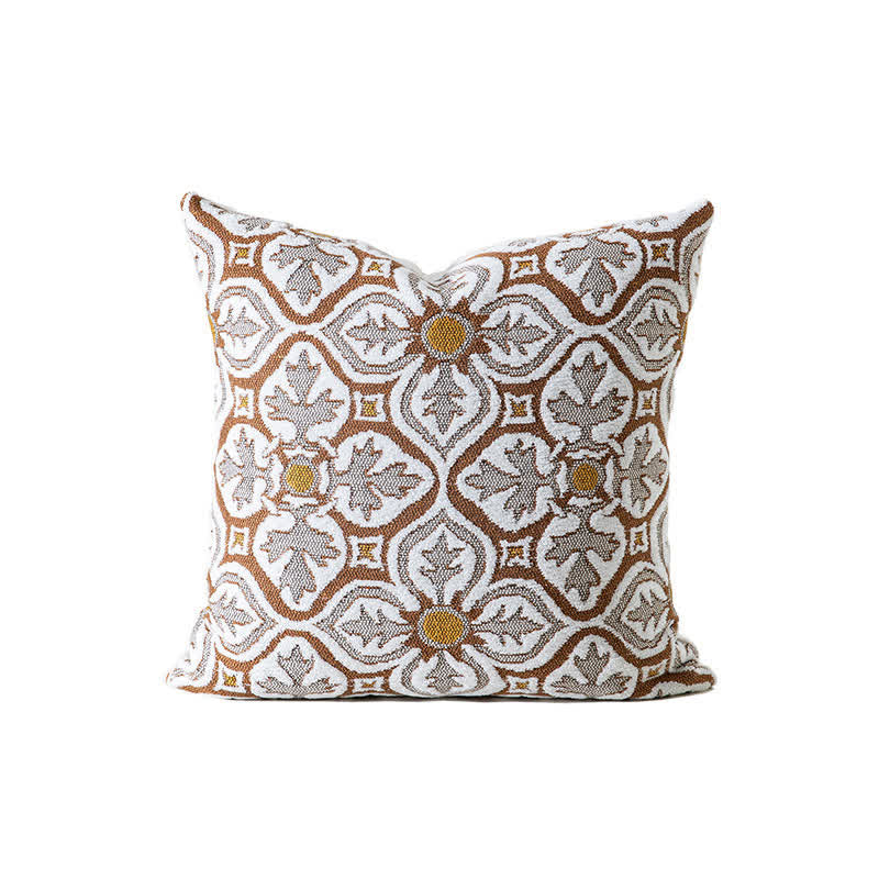 Federa per cuscino in ciniglia di ispirazione vintage - Marrone - 45cm x 45cm - image 5